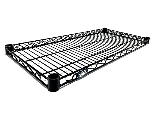 Nexel Additional Wire Shelf for Wire Shelving Units 600-800 lb Capacity 18W x 24L Black Epoxy Finish