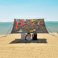 ALAZA Peace and Love Dove Beach Tent Sun Shelter UPF50+ Protection Beach Shade Canopy w/ 4 Sandbags for Outdoor Camping Fishing Backyard Fun Picnic 10x9 ft