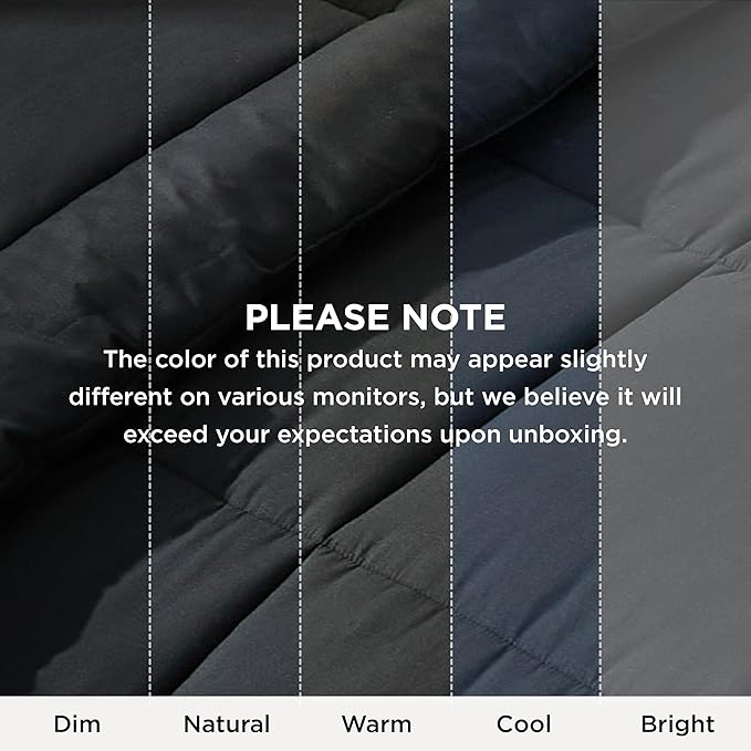 Bedsure Comforter Duvet Insert - Quilted Comforters Oversized King Size All Season Duvet GentleSoft Down Alternative Bedding with 8 Tabs Gifts for Women/Men Black Oversized King 116 x 98 Inches