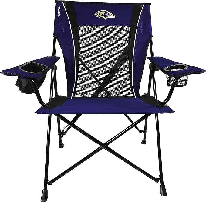 Kijaro Sports Fan Folding Chair 26 L x 35.5 W x 37 H Baltimore Ravens