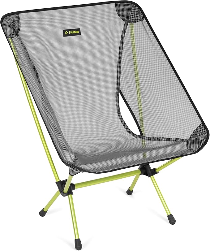 Helinox Chair Zero LT 1.12 lbs Lightweight Camping Chair Durable Ripstop Compact Size Portable and Packable Seat Strong and Ultralight Frame Backpacking Travel Essential Melon