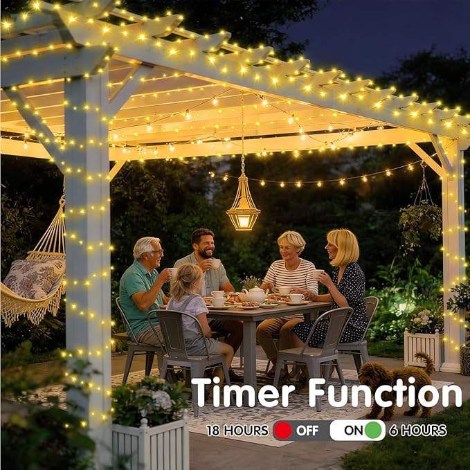 SAUIRS 403FT 1000 LED Christmas Lights Outdoor String Lights with 8 Modes Timer Waterproof Fairy Light Plug in for Outside Indoor Party Xmas Palm Tree Yard Wedding Decorations(Warm White)