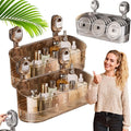 No Drill Bathroom Drain Rack 2026 New No-Drill Bathroom Suction Storage Box – Large Capacity &amp Strong Load-Bearing With Drain Holes For Shower Kitchen Organizer (Gold 2pc)