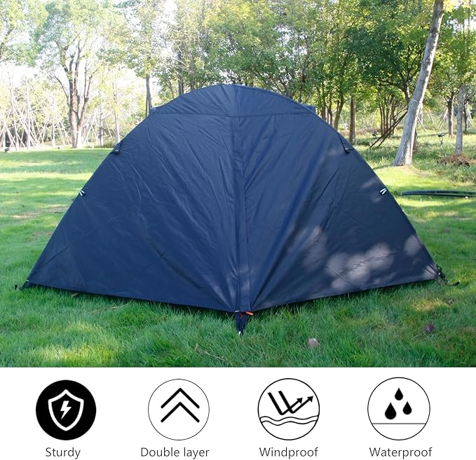 HILLMAN 1/2/3/4 Person Tents for Camping Instant Lightweight Backpacking Tents Easy Set Up Waterproof Family Camping Tent with Rainfly &amp Carry Bag Portable Dome Tent for Camping Hiking &amp Trave