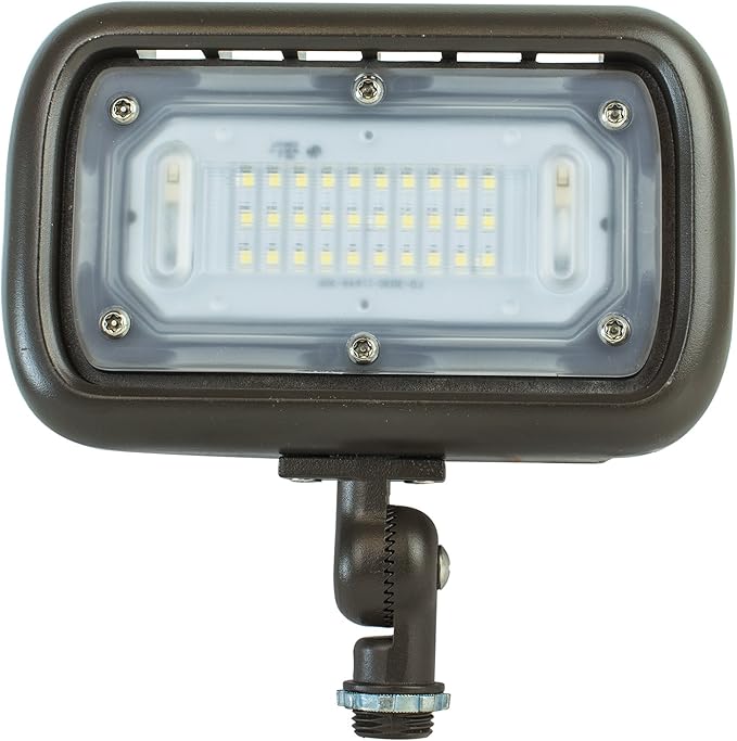 Newhouse Lighting WW30BRZ-2 30-Watt Die-Cast Aluminum LED Wall Wash Flood Light Outdoor Weatherproof Landscape Lighting 2695 Lumens 3000K Warm White 120-277V 1/2 Knuckle Mount Bronze 2-Pack