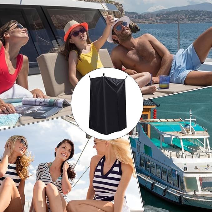 Portable Changing Room - Oxford Cloth Privacy Shower Tent Boat Private Curtain Dressing Room Lightweight Folding Sun Sunshade Canopy Outdoor Dressing Rooms Hanging Tent for Backyard Beach Travel