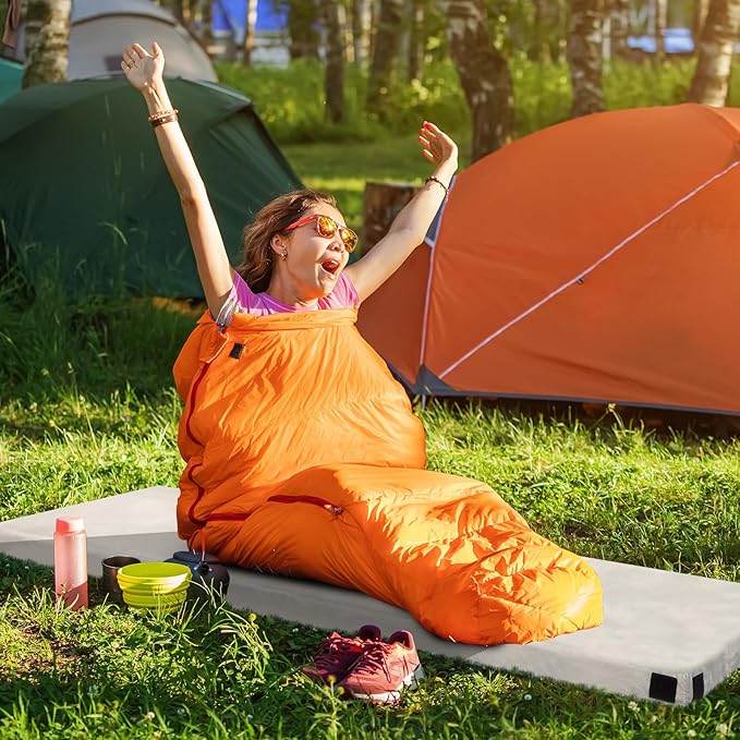 2.5-Inch Thick Inflatable Camping Mattress – Lightweight Sleeping Pad for Adults Portable Air Mattress with Built-in Pump for Backpacking Hiking &amp Outdoor Adventures