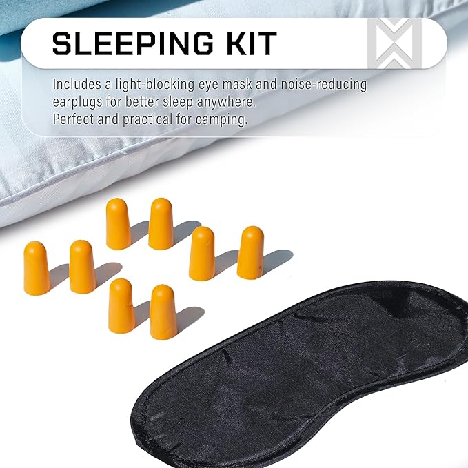 Camping Pillow 2 Pack — Camp Pillow Memory Foam Pillows 2 Pack — for Sleeping Bag &amp Hiking Reliable &amp Comfortable