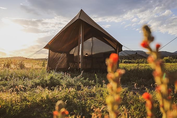 WHITEDUCK Rover Canvas Scout Tent Waterproof 4 Season Luxury Outdoor Camping and Glamping Yurt Tent