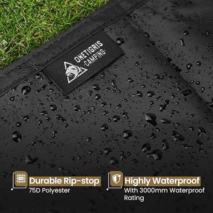 OneTigris Stella 2 Person Tent Footprint with Extra Vestibule Storage Cloth 2 PersonTent Groundsheet 3000mm Waterproof Ratings