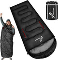 Sportneer Wearable Sleeping Bag for Adults &amp Kids – Walkable with Arm Zippers Warm Weather &amp Cold Waterproof Compact for Camping Stadiums Travel Backpacking &amp Car Use