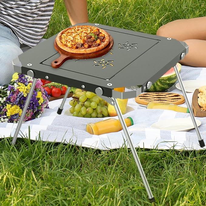 Portable Folding Camping Table – Multifunctional and Foldable Picnic Supplies – Small Side Table for Outdoor and Camping for Friends Gathering Garden Sports Home Patio Picnic Lawn
