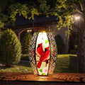 Cardinal Outdoor Solar Lanterns Waterproof 13.8 Large Hanging Solar Lantern Decorative Cardinals Solars Lights for Outside Yard Table Patio Garden Pathway Lawn Cardinal Gifts