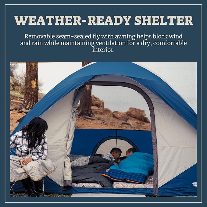 Wenzel Modified Dome Camping Tent for Car Camping Traveling Festivals and More
