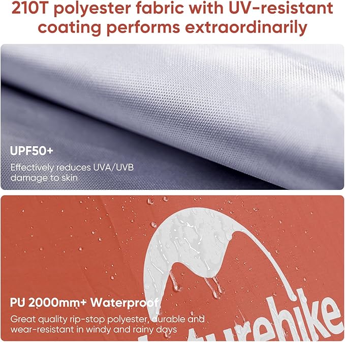Naturehike Camping Tent 2/3 Person Double Layer Instant Easy Setup Waterproof PU2000mm 54 MPH Wind Resistance UPF 50+ Outdoor Tent for Camping Festivals Backyard Sleepovers