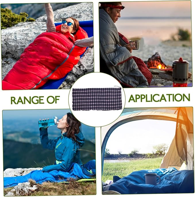 VANZACK Lightweight Foldable Down Liner for Adults Warm and Portable Indoor Outdoor Nap Sack with Comfortable Soft Fleece Compact Design for Camping and Resting