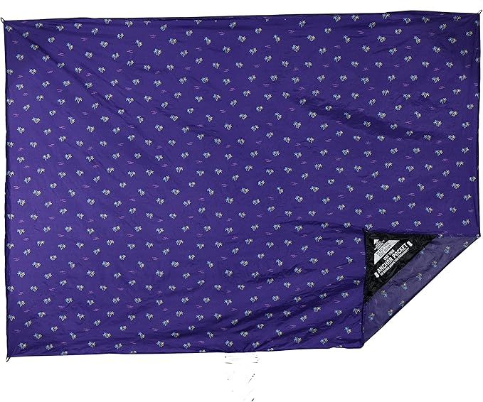 GRAND TRUNK Adventure Sheet | Waterproof &amp Sand-Proof Outdoor Blanket with Anchor Pockets &amp Stake Loops | Quick-Dry Nylon Picnic Beach &amp Camping Mat | Summer
