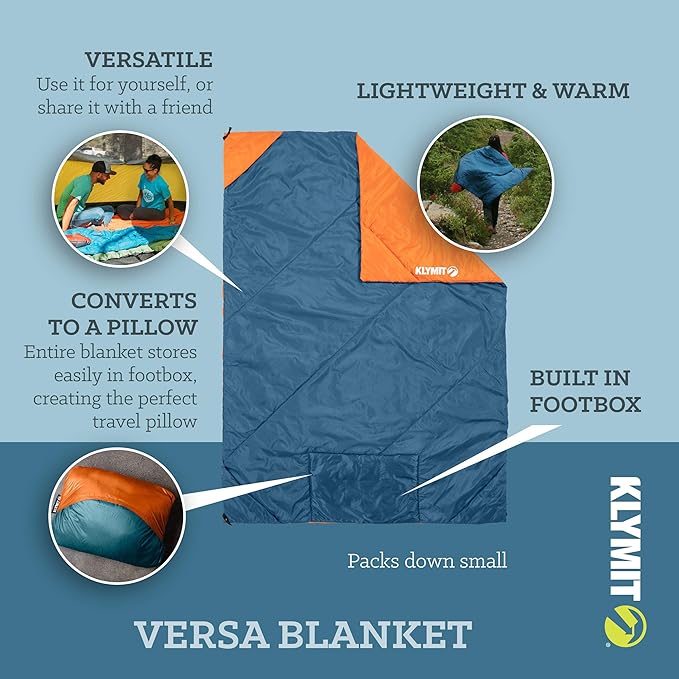 Klymit Versa Packable Camping Blanket &amp Comforter