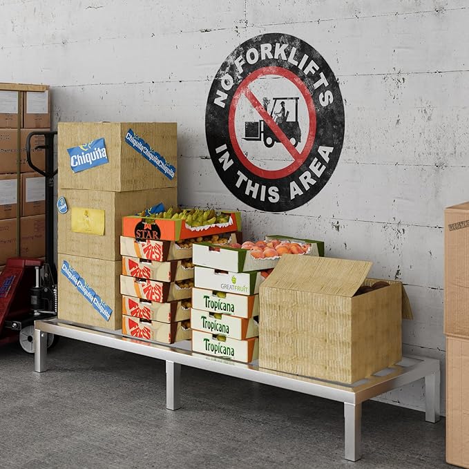 60 x 20 | 8 Off The Floor Aluminum Dunnage Rack | 1200 Lbs Capacity