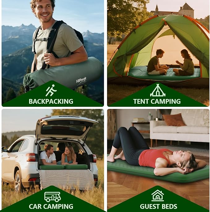 HiiPeak Compact Memory Sleeping Pad and Inflatable Seat Cushion