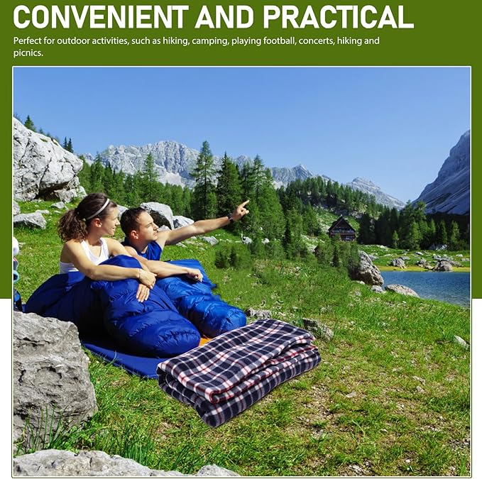 ABOOFAN Lightweight Adult Portable Outdoor Camping Sleeping Sack Blanket for Hiking Picnic Noon Break with Foldable Design and Warm Fleece Liner Compact and Easy to Carry