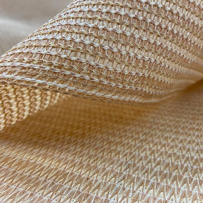 Alion Home Rectangle Shade Sails - Shade Sail for Outdoor Playground Pool Deck Shade Sail Driveway - UV Sun Block Fabric (Other Size Beige)