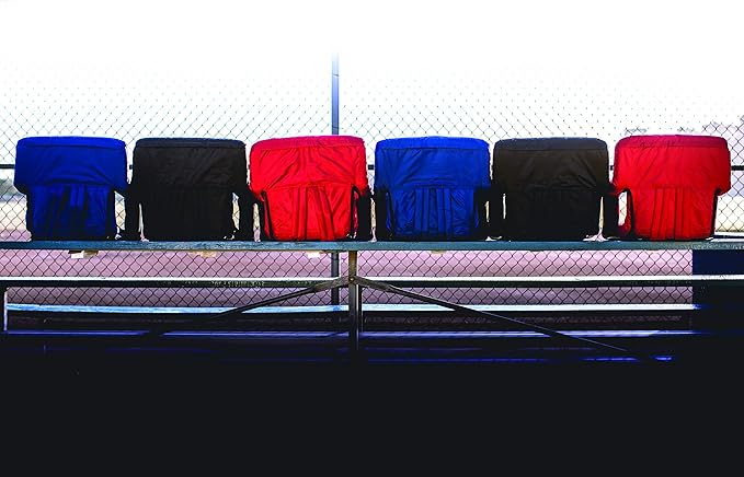 PICNIC TIME Star Wars R2-D2 Ventura Reclining Stadium Seat with Back Support Portable Bleacher Floor Beach Chair with Cushion Backpack Straps (Navy Blue)
