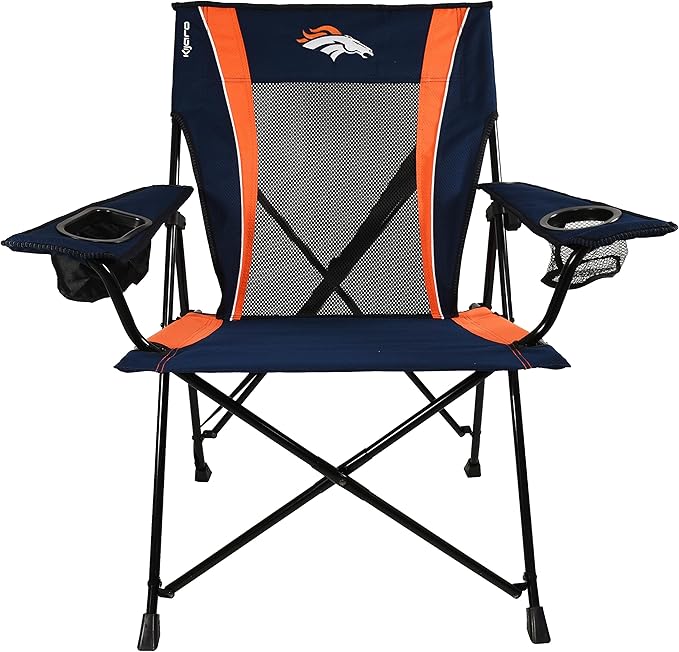 Kijaro Sports Fan Folding Chair 26 L x 35.5 W x 37 H Denver Broncos