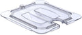 Carlisle FoodService Products Storplus 1/4 Size Notched Universal Food Pan Lid with Molded Handle for Catering Buffets and Restaurants Polycarbonate Clear (Pack of 6)