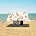 Cartoon Kangaroo Camping Sun Shelter Beach Tent Portable Beach Sun Shade Outdoor Canopy for Camping Trips Fishing Picnic
