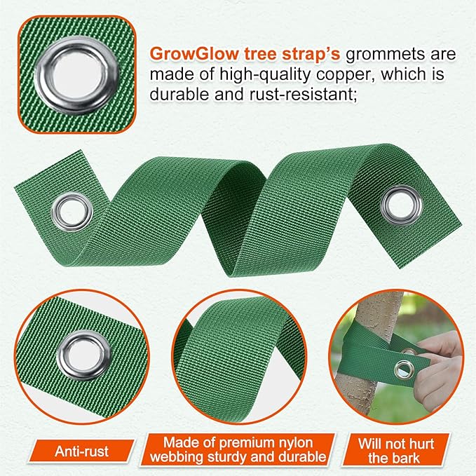3 Pack 18 Tree Stake Kit Heavy Duty Spiral Stakes and Supports for Leaning and Young Trees Straightening Protect Trees from Bad Weather (Orange)