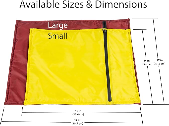 Stuffable Camping Pillow Stuff Sack (Small Yellow 2-Pack) - 10 x 14 - for Hiking Backpacking and Travel Bring Your Own Stuffing
