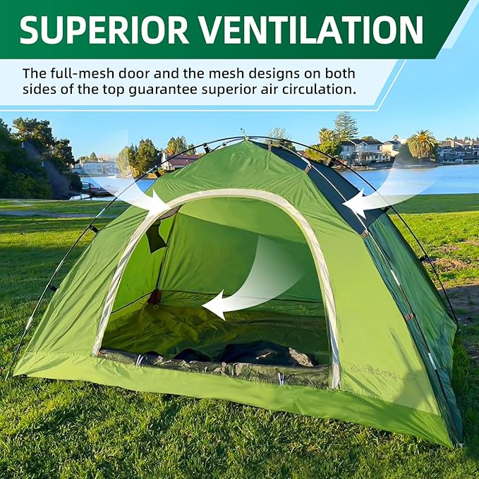 Camping Tent for 2 Person 4 Person 6 Person - Waterproof Two Person Tents for Camping Small Easy Up Tent for Family Outdoor Kids Scouts in All Weather and All Season by Clostnature