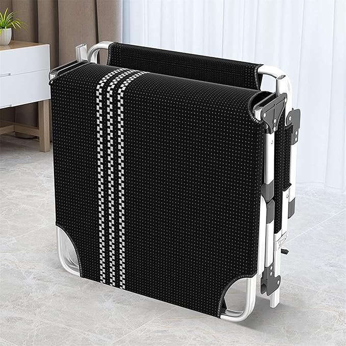 Folding Lounge Chair Wide Incline with Thickened and Widened Aluminum Feet Support Up to 300KG for Lounge Outdoor Patio Camping Beach