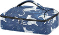 Casserole Carrier Pattern White LeopardsInsulated Casserole Carrier for Hot or Cold Food Thermal Lunch Tote for Potluck Parties Picnic Beach Fits 9 x 13 Inches Baking Dish
