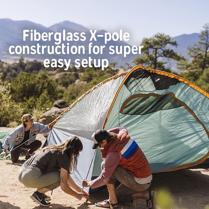 Kelty Tallboy Family Car Camping Tent 4 or 6 Person Freestanding Shelter Large Capacity Stuff Sack Included. 2022
