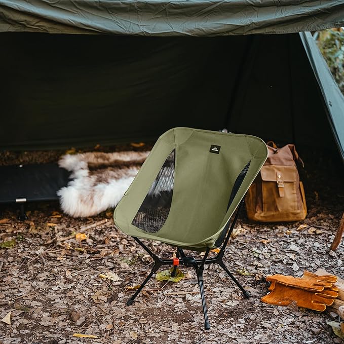 Naturehike YL01 Snap Camping Chair 1 Second Setup Frame 441lb Capacity Camp Chair Portable &amp Lightweight Backpacking Chair