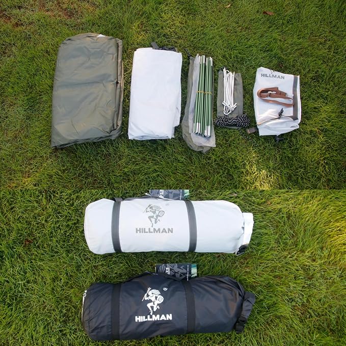 HILLMAN 1/2/3/4 Person Tents for Camping Instant Lightweight Backpacking Tents Easy Set Up Waterproof Family Camping Tent with Rainfly &amp Carry Bag Portable Dome Tent for Camping Hiking &amp Trave