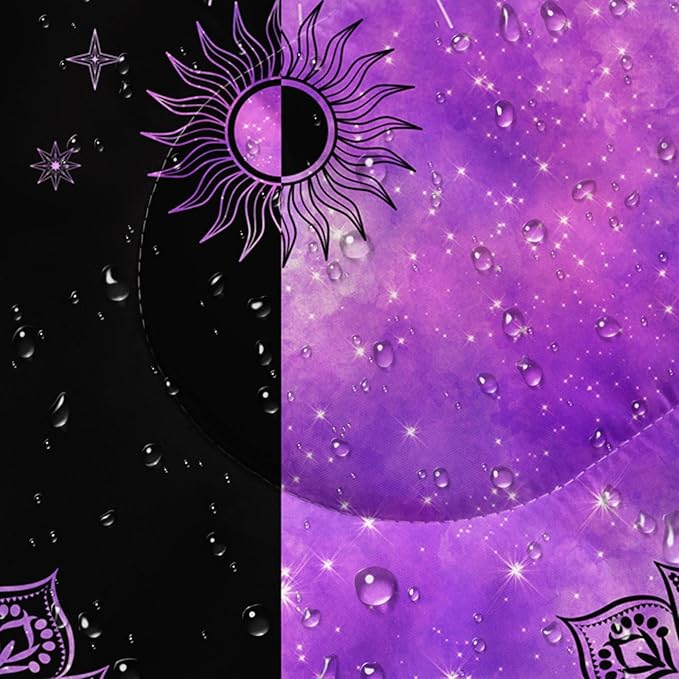 Kids Sleeping Bag for Boys GirlsBlack Purple Butterfly Print-Lightweight Warm Portable Outdoor Indoor-Waterproof Cold Weather Resistant Sleeping Bag for Camping Hiking(Butterfly1)