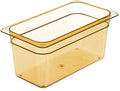 Carlisle FoodService Products 3086213 StorPlus High-Heat Third-Size Food Pan 5.7 qt. Capacity 12-3/4 x 7 x 6 Amber (Case of 6)