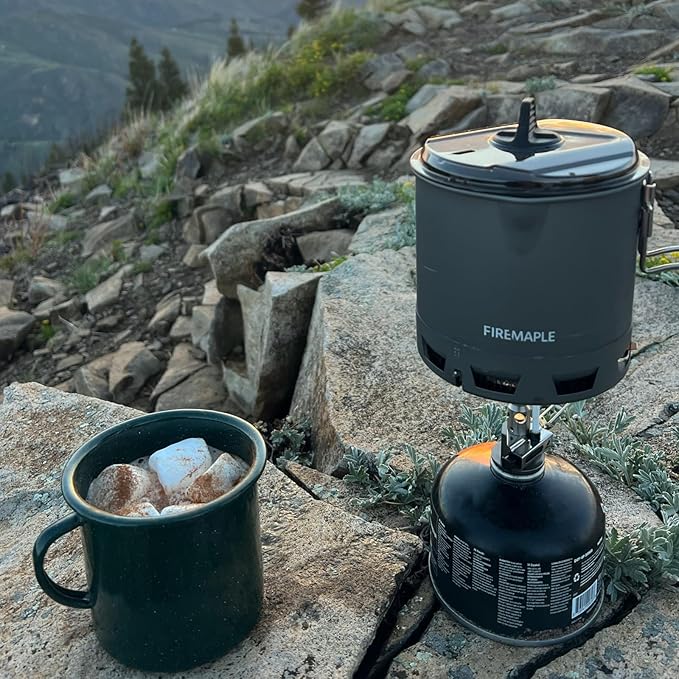 Fire-Maple Petrel Quickboil Pro Ultralight Cooking System – Compact &amp Fast-Boiling Backpacking Stove Pot Set Ideal for Hiking Solo Camping Travelling Hunting Trips | Petrel G2 Cooking Set