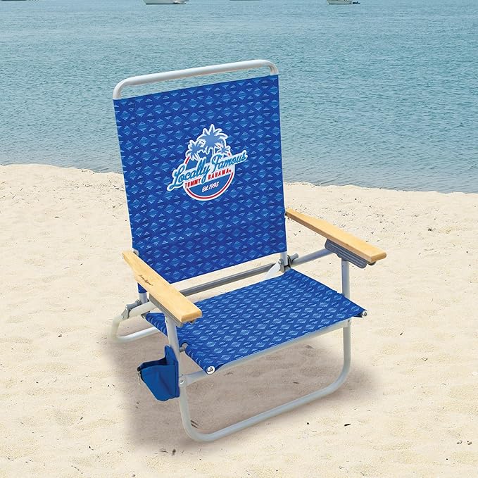 Tommy Bahama 4-Position Easy in-Easy Out Folding Beach Chair