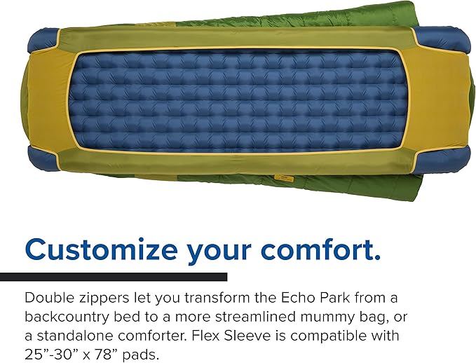 Big Agnes Echo Park 40 (FireLine Max) Backpacking and Camping Sleeping Bag
