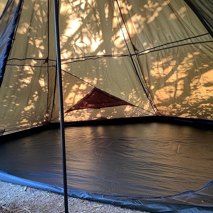 Hot Tent with Stove Jack Onefires Large Teepee Tent for Outdoor Family Camping 4-8 Person | with Stove Jack Large for Family Camping
