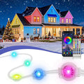 XINKAITE 300ft Permanent Outdoor Lights for House 2025 Eave Lighting with App/Remote Control IP67 Waterproof smartlight for Christmas Halloween Holiday Party Daily(2 Rolls 150FT)