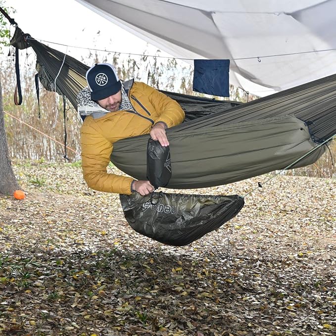 onewind Versatile Hammock Gear Sling or Backpack Rain Cover Ultralight Waterproof Underbelly Gear Storage to Place Backpack Clothes Quilt Food or 90L Packing Cover Hammock Protector