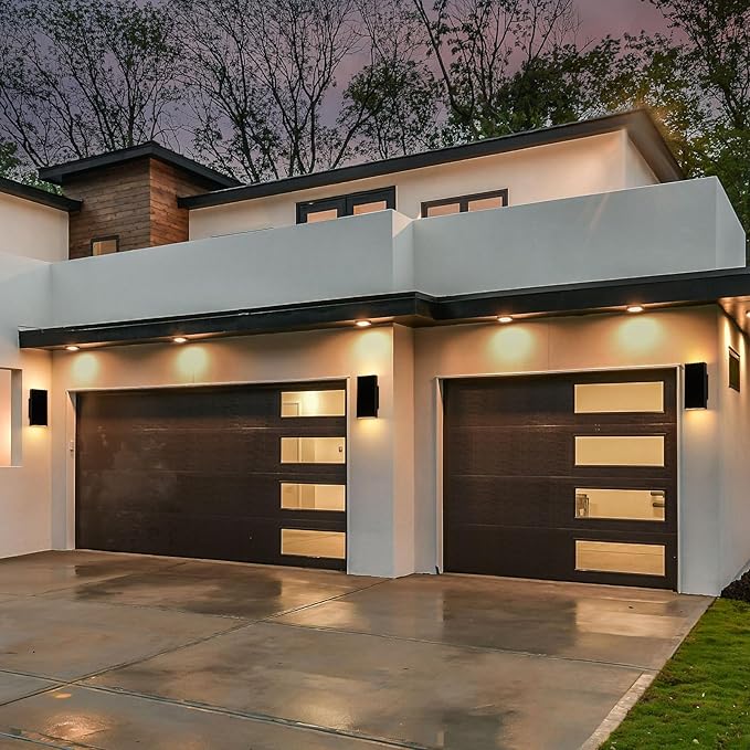 Modern Outdoor Wall Light Black Up and Down Lights Outdoor 10 LED Exterior Lighting Fixtures for House Porch Outside Lights for Entryway Front Door Patio Garage (10W 3000K/4500K/6000K)