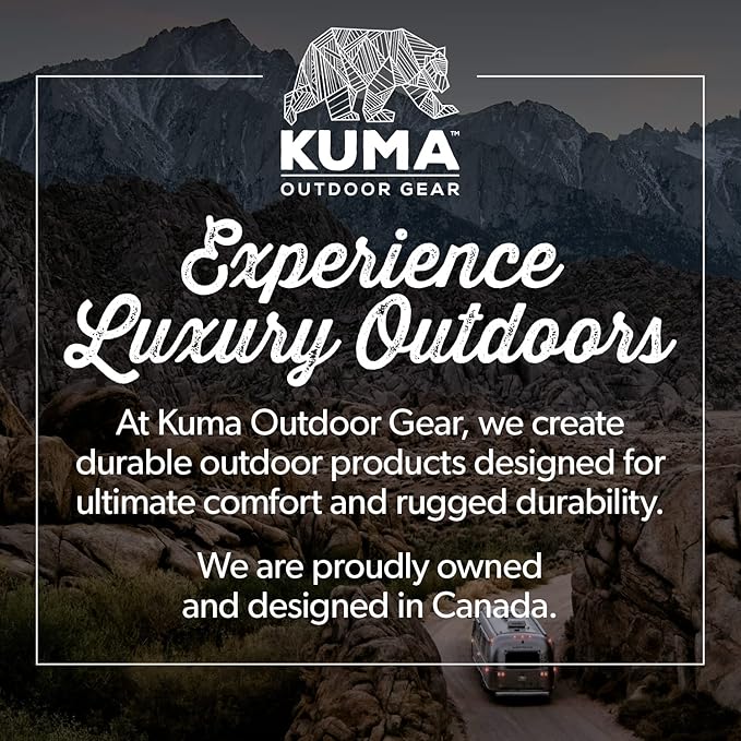 Kuma Outdoor Gear Yoho Bamboo Stool Ultimate Portable Luxury Outdoor Camping Stool for Glamping Sports &amp Outdoor Adventures (Heather Grey)