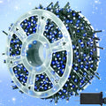 kemooie 500 LED Blue and White Christmas Lights 164FT 8 Lighting Mode with Memory Plug in Christmas Tree Lights for Outdoor Birthday Christmas Party Garden Balcony Decorations (Blue and White)