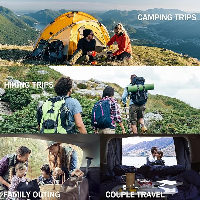 Down Sleeping Bag for Adults 0 Degree Warm Winter Mummy Lightweight Compact Outdoor Sleeping Bag for Camping Backpacking Hiking Cold and Warm Weather with 600 Fill Power Down